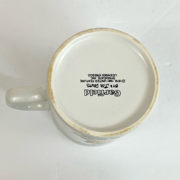 Vintage 1981 Jim Davis I Like My Coffee Hot Garfield Coffee Mug - Picture 8 of 11